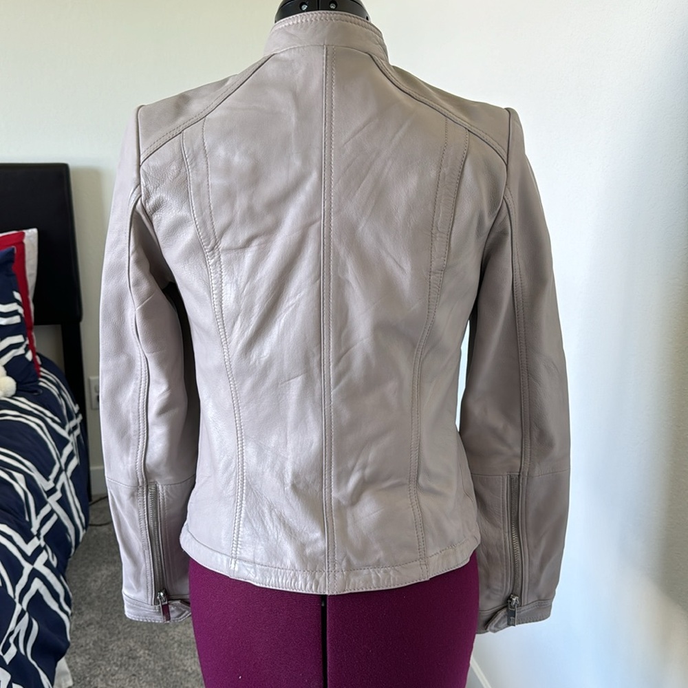 Black Rivet Leather Jacket - Picture 4 of 7